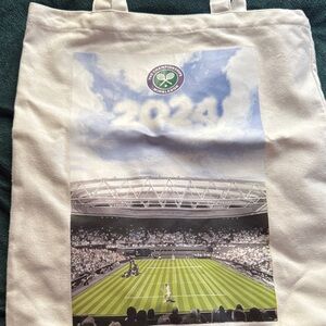 Wimbledon 2024 Canvas Tote Bag - White